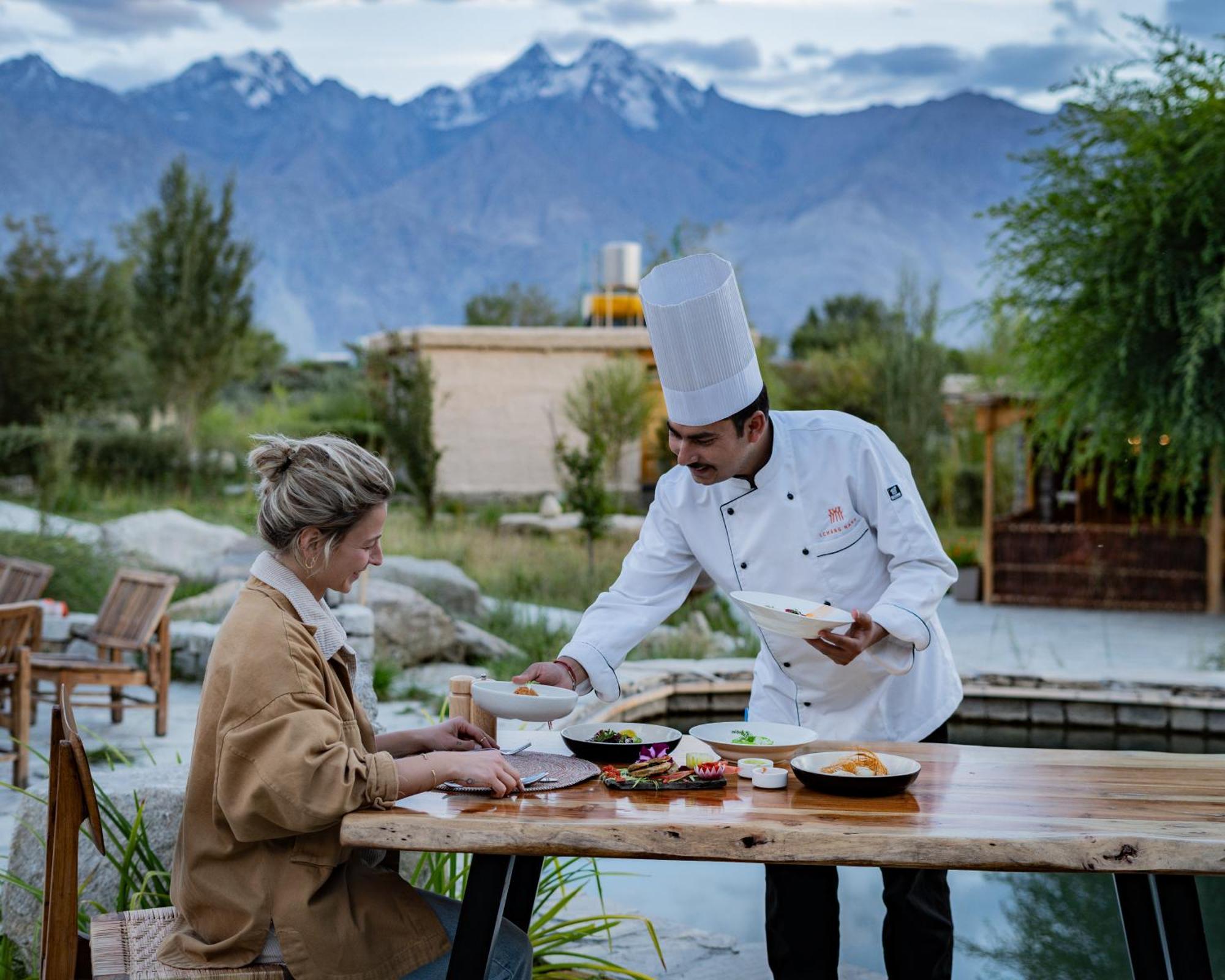 Hotel Lchang Nang Retreat-The House Of Trees-Nubra Valley à Sumur Extérieur photo