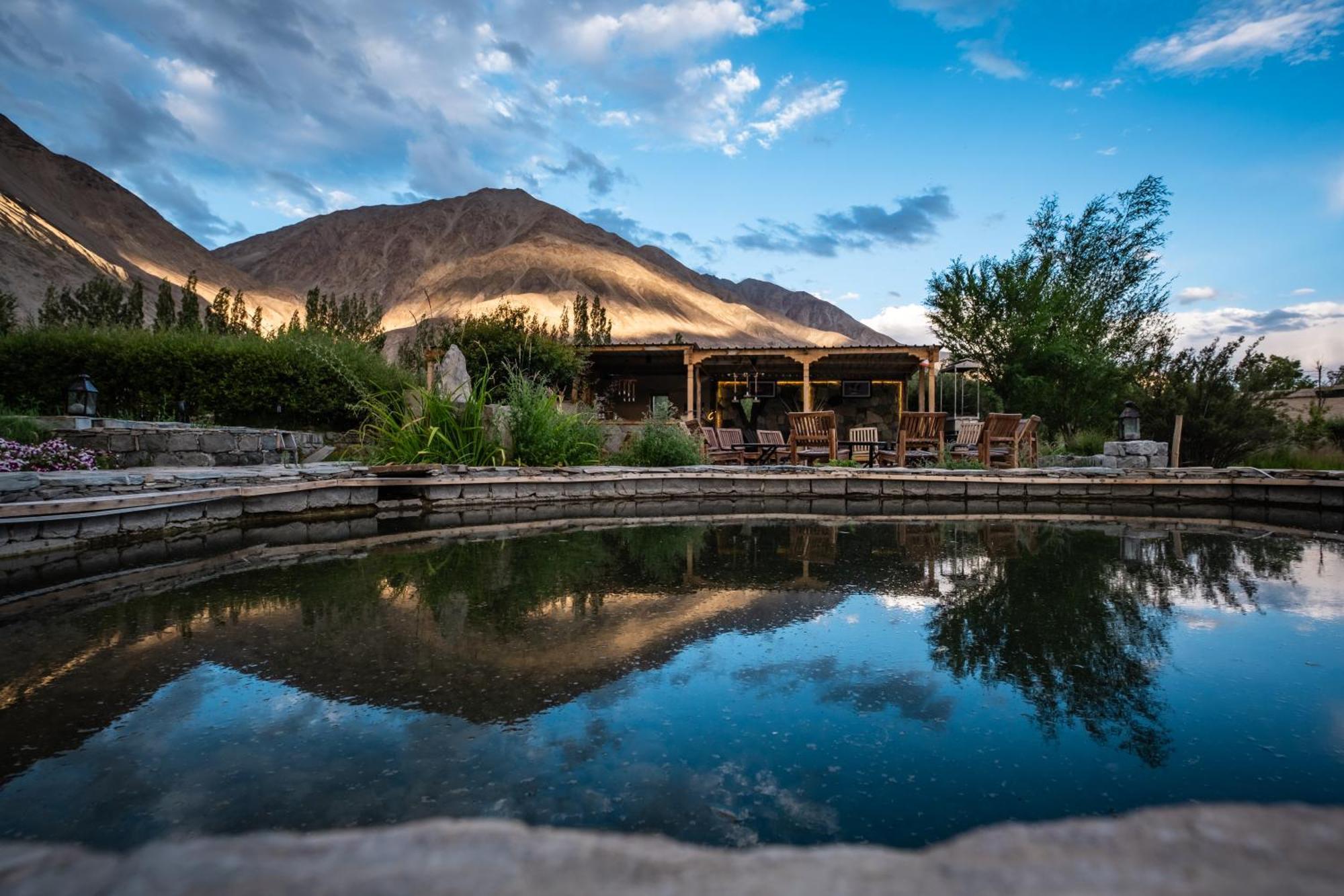 Hotel Lchang Nang Retreat-The House Of Trees-Nubra Valley à Sumur Extérieur photo