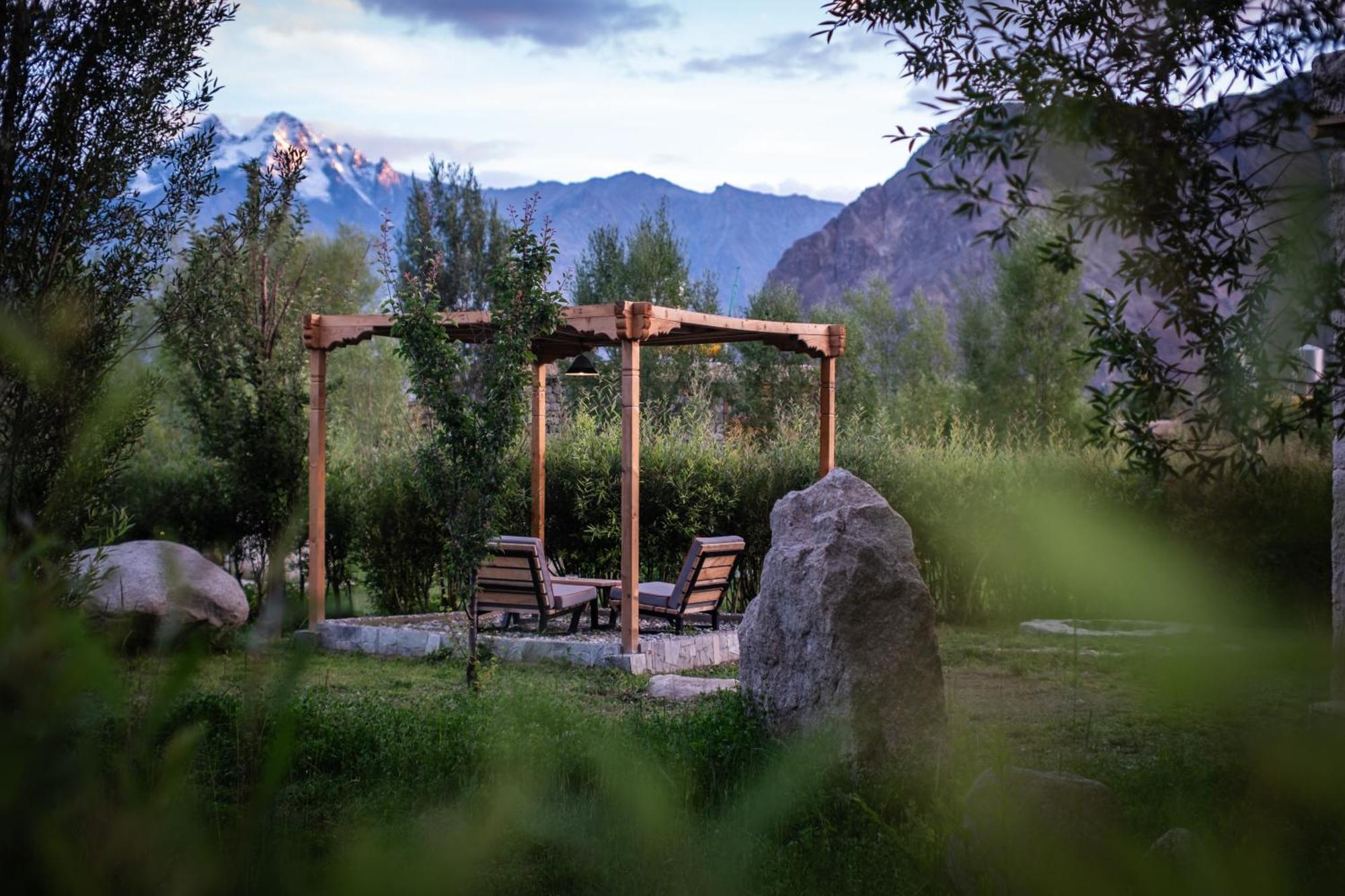 Hotel Lchang Nang Retreat-The House Of Trees-Nubra Valley à Sumur Extérieur photo